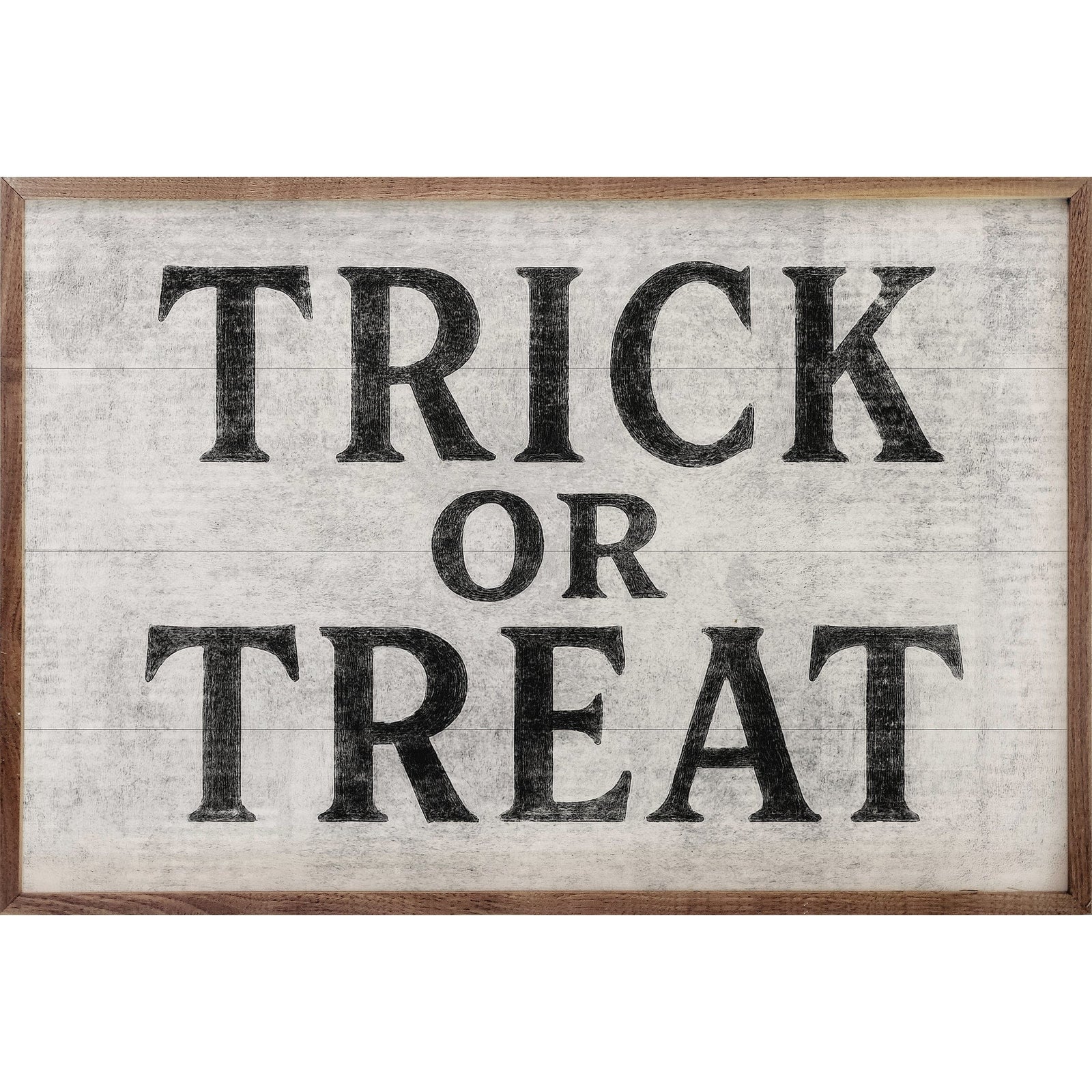 Kendrick Home Walnut Frames 8x5 / White Trick Or Treat