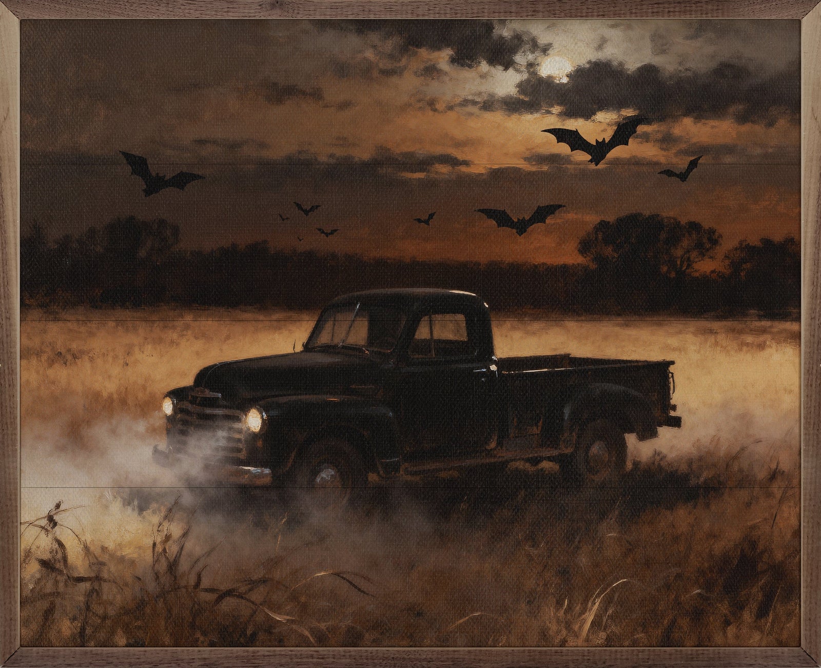 Kendrick Home Walnut Frames 10x8 Truck At Night