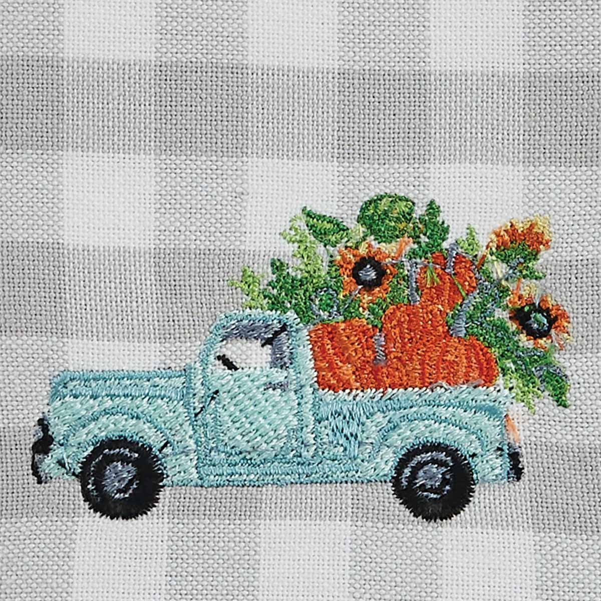 Truck Loads of Fun Embroidered Napkin-Park Designs-The Village Merchant
