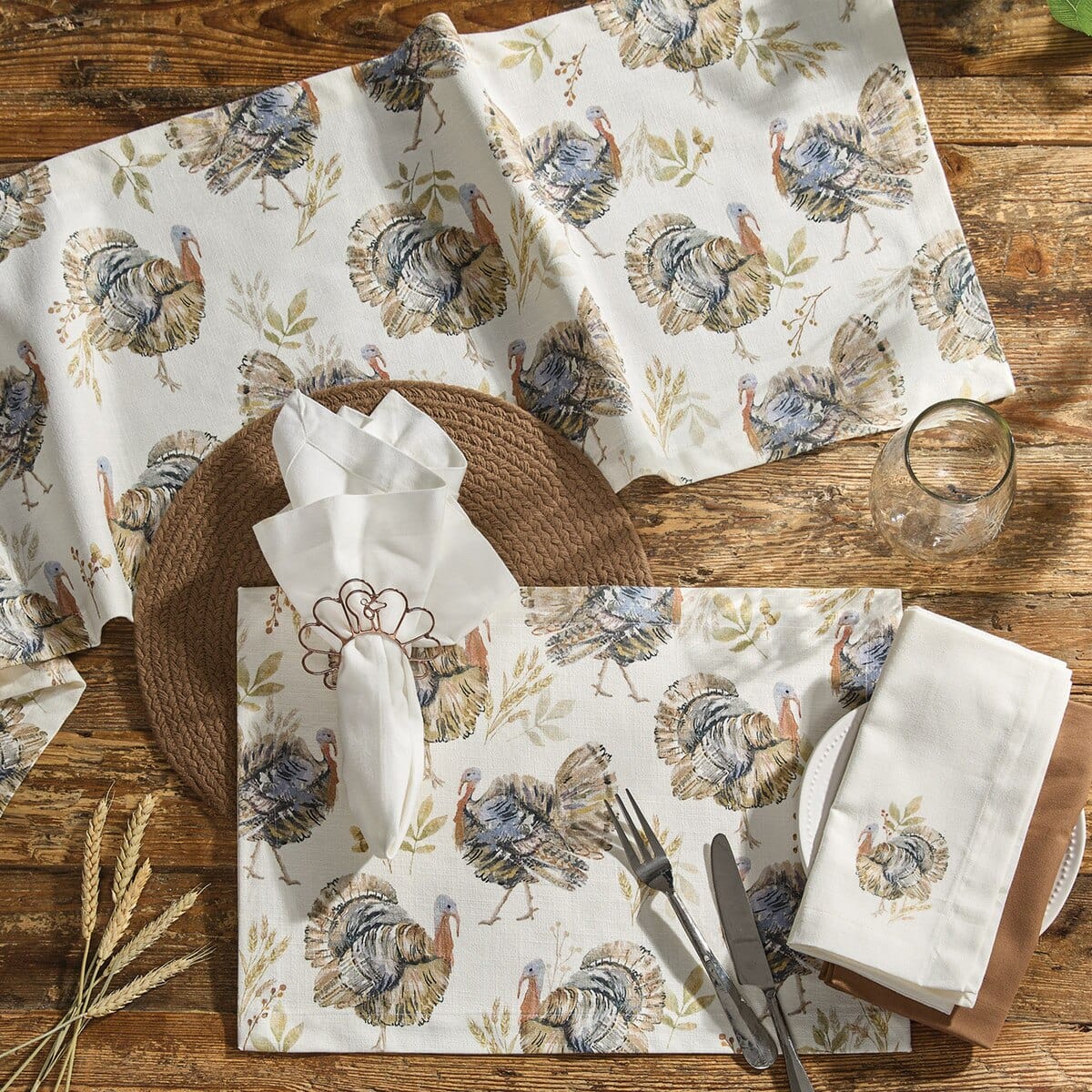 Turkey Day Printed Placemat Set of 2