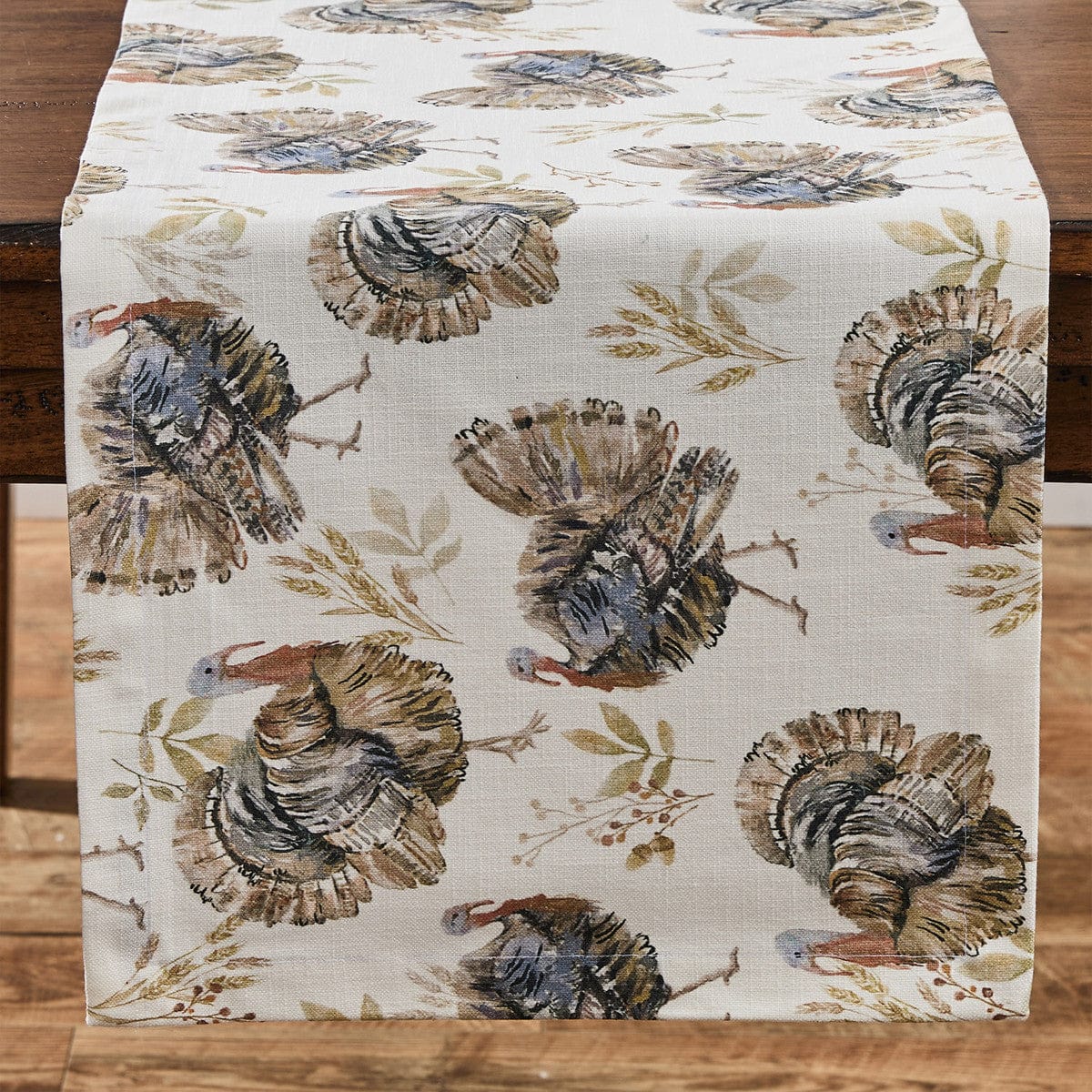 Turkey Day Printed Table Runner 54&quot; Long