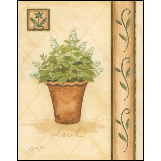 Tuscan Basil By Annie La Point Art Print - 9 X 12-Penny Lane Publishing-The Village Merchant