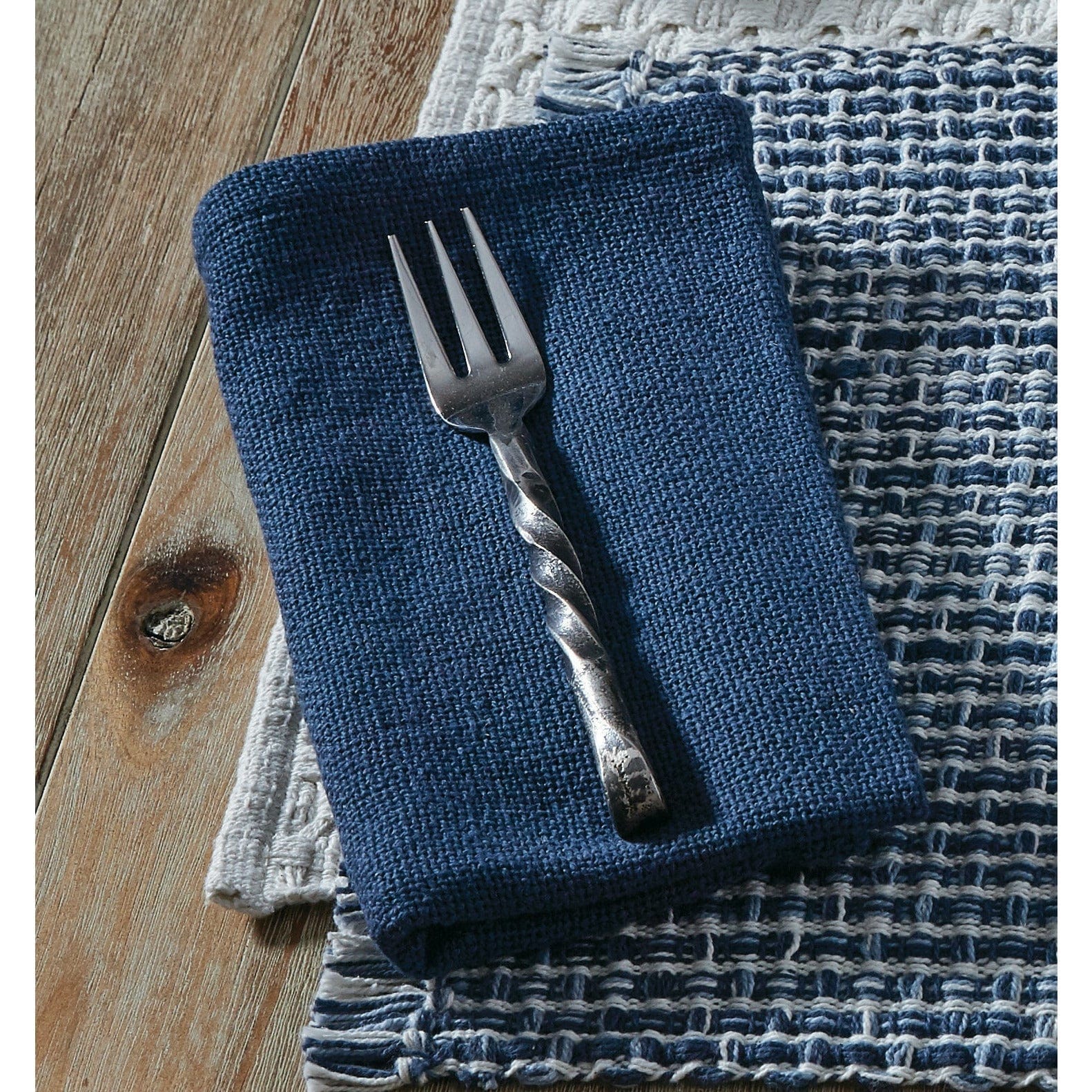 Tweed In Denim Napkin-Park Designs-The Village Merchant