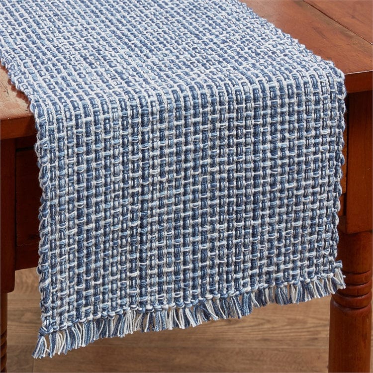 Tweed In Denim Table Runner 36&quot; Long-Park Designs-The Village Merchant