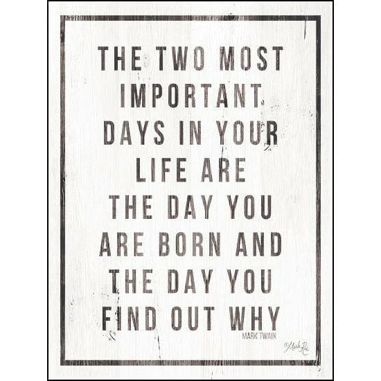 Two Most Important Days By Marla Rae Art Print - 12 X 16-Penny Lane Publishing-The Village Merchant