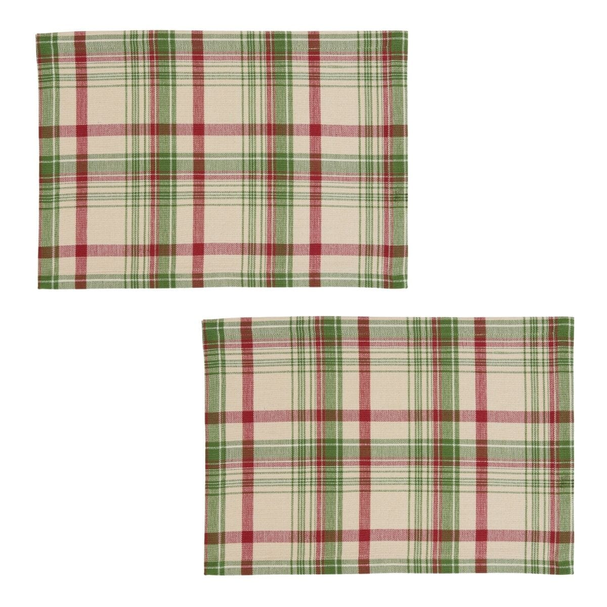 Up On The Housetop Plaid Placemat Set of 2