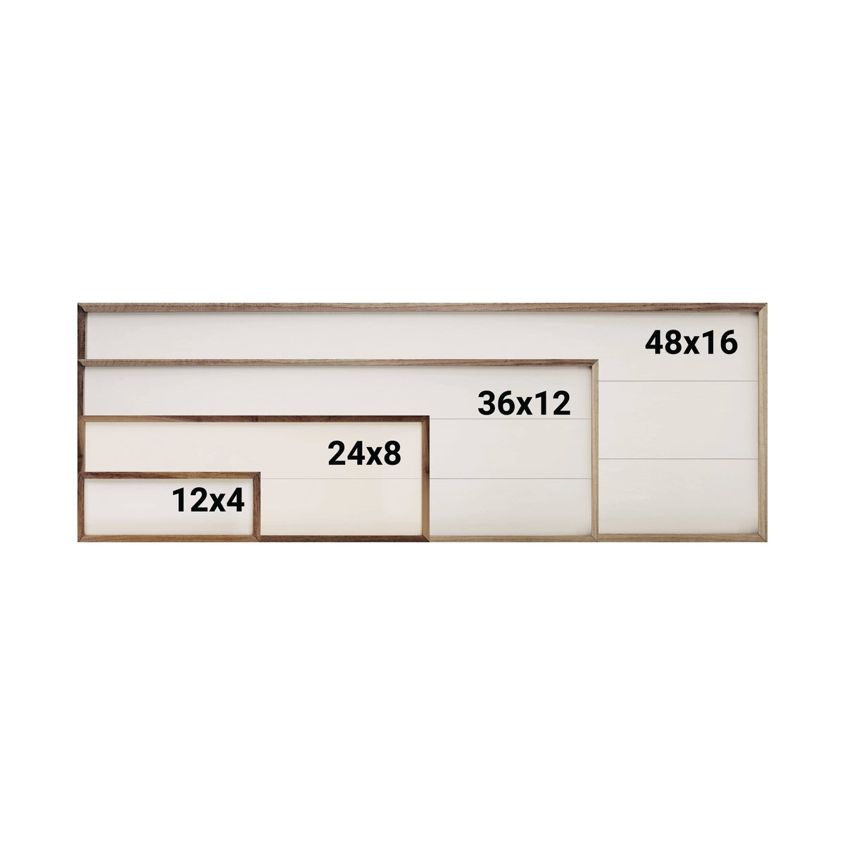 USA White Printed and Framed Wall Sign