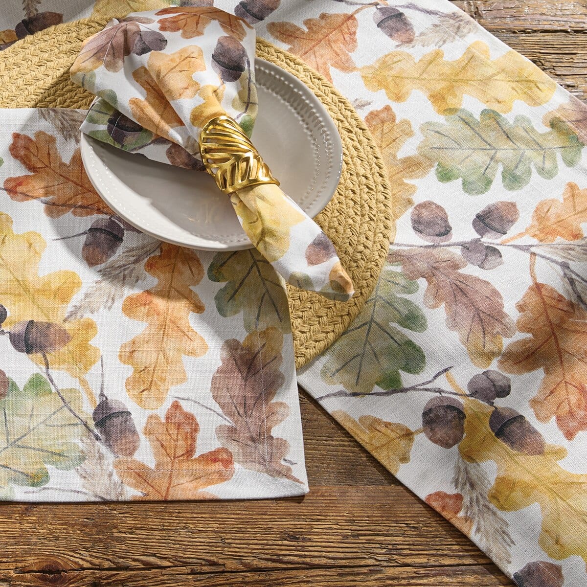 Valley Oak Printed Table Runner 54'' Long