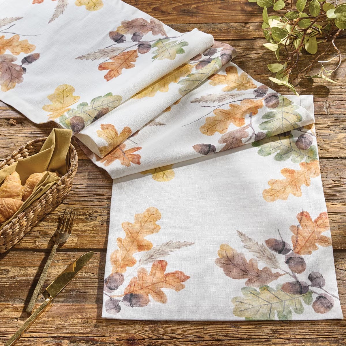 Valley Oak Printed Table Runner 72" Long