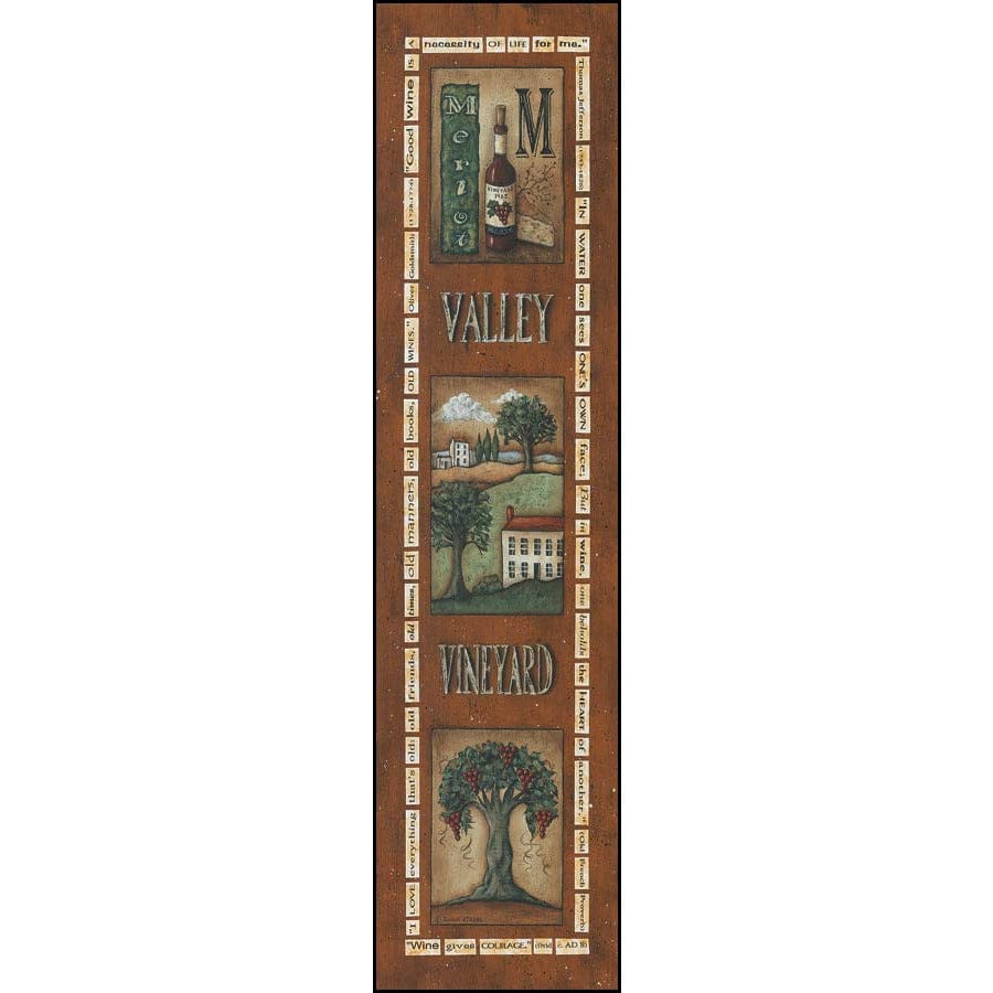 Valley Vineyard By Donna Atkins Art Print - 8 X 30-Penny Lane Publishing-The Village Merchant