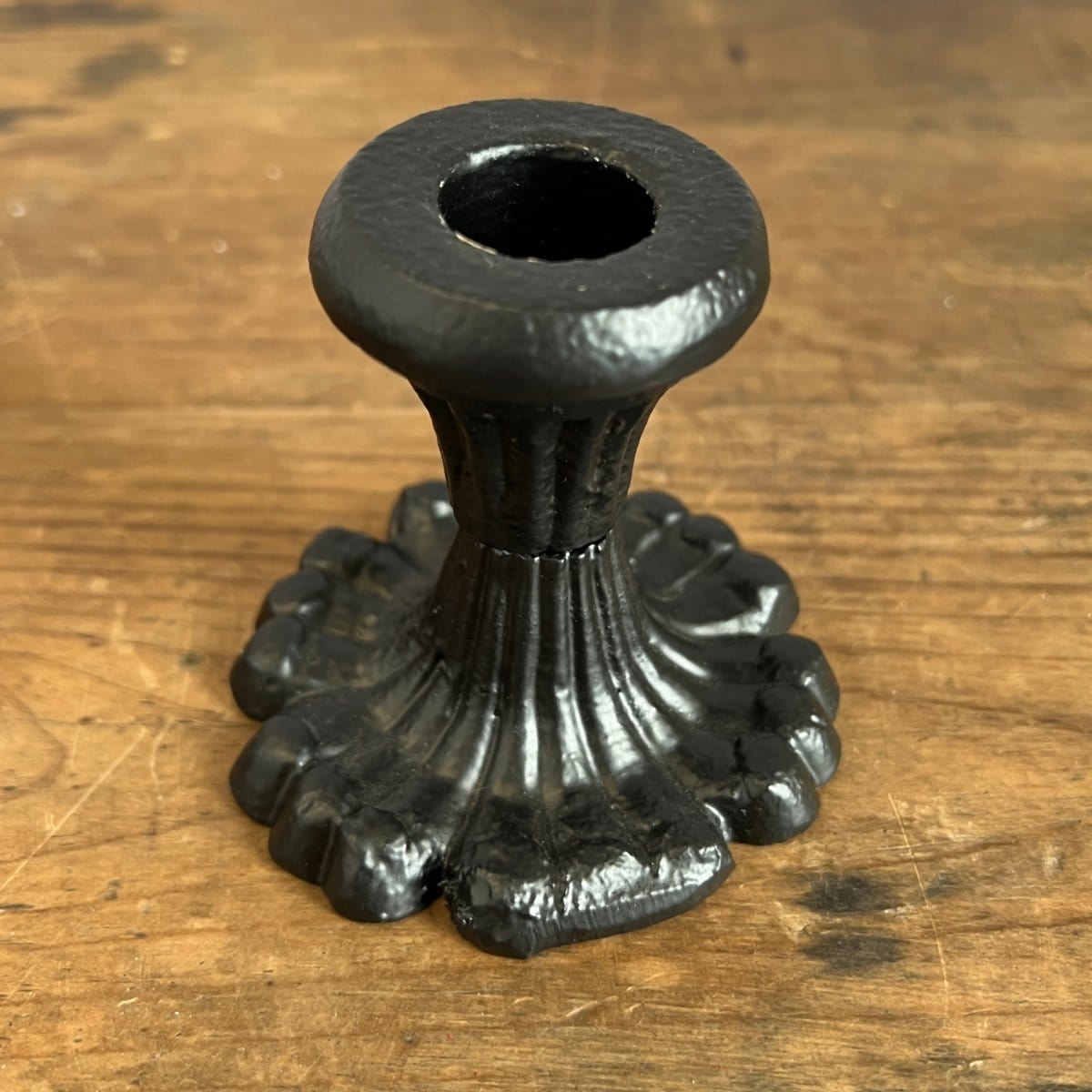 Victorian In Black Candle Holder For Taper Candles-Pine Creek-The Village Merchant