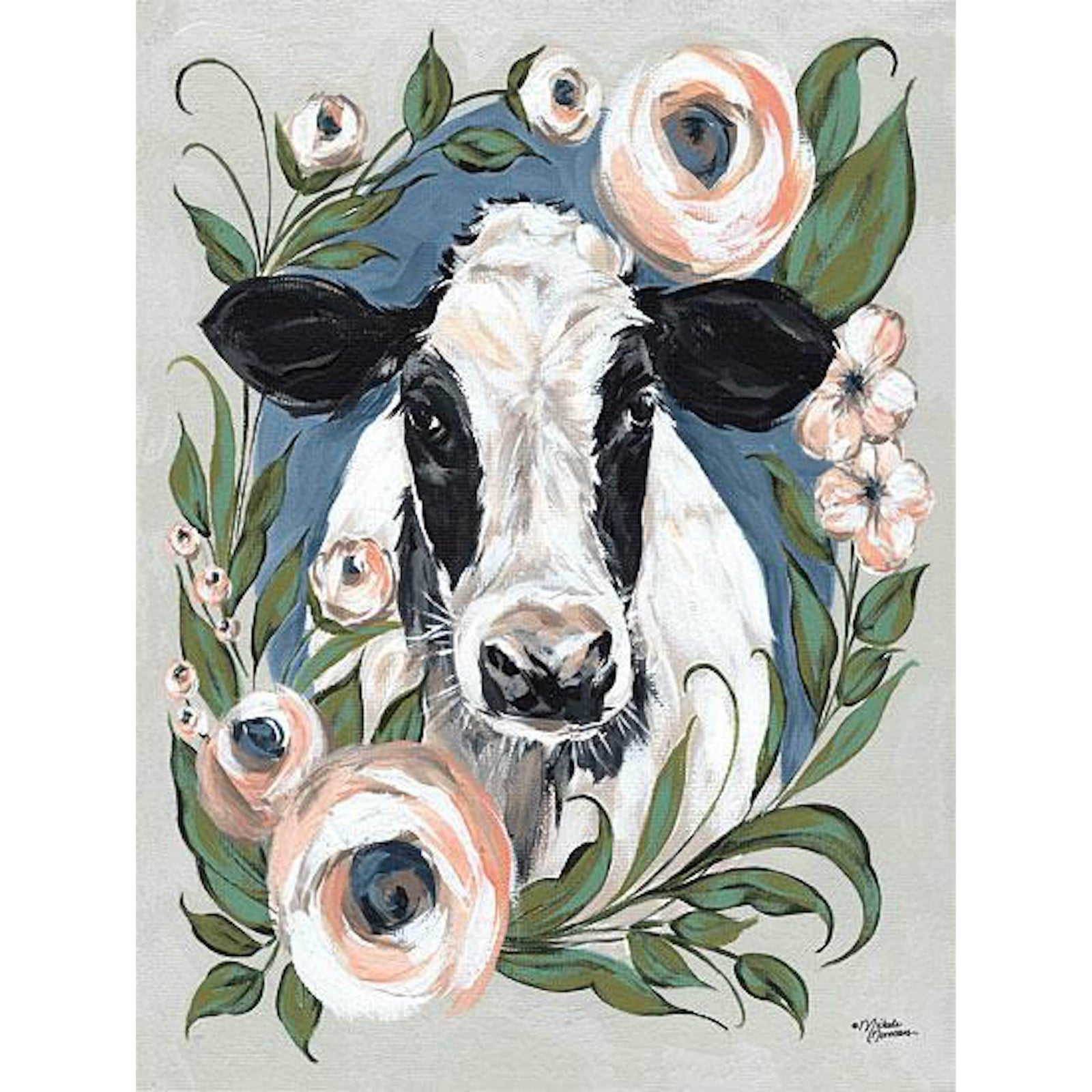 Vintage Frame Cow By Michele Norman Art Print - 12 X 16-Penny Lane Publishing-The Village Merchant