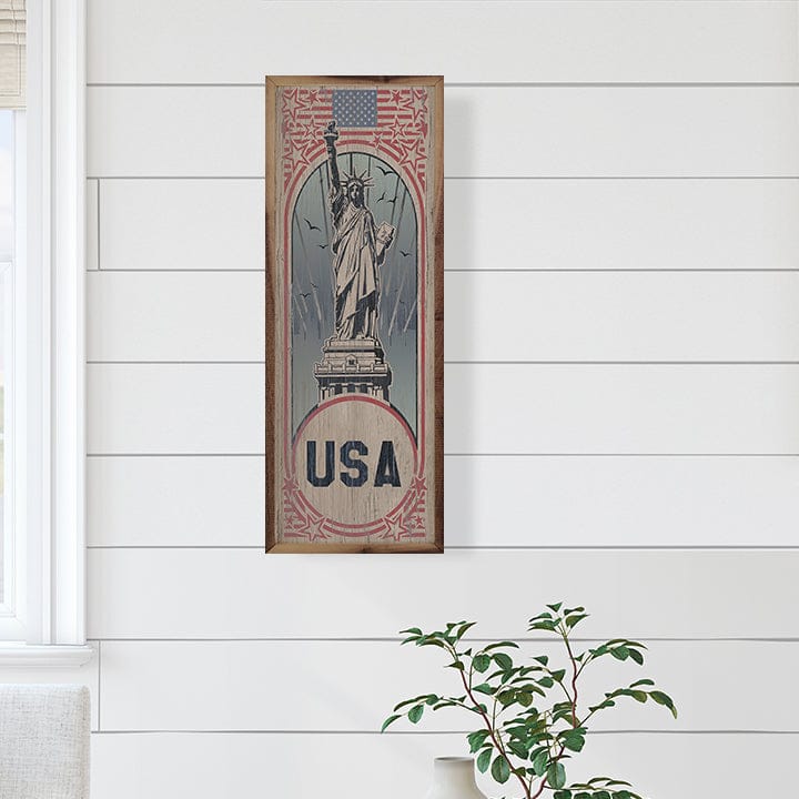 Vintage USA Poster Printed and Framed Wall Sign