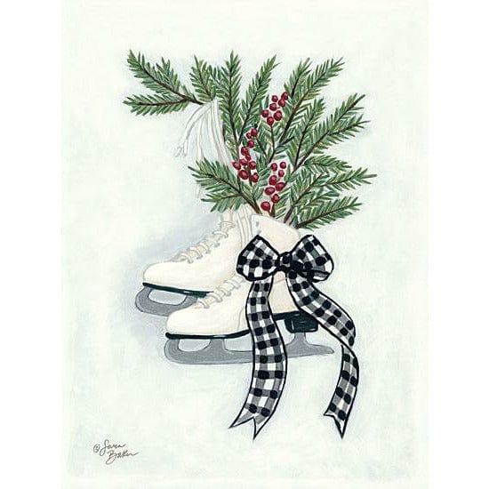 Penny Lane Publishing Vintage Winter Ice Skates By Sara Baker Art Print - 12 X 16