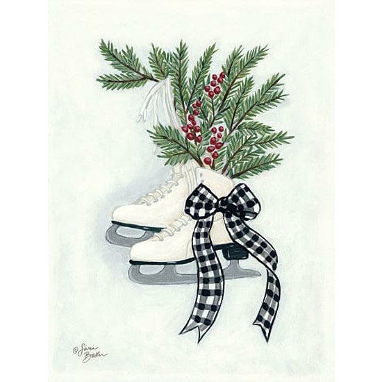 Vintage Winter Ice Skates By Sara Baker Art Print - 12 X 16-Penny Lane Publishing-The Village Merchant