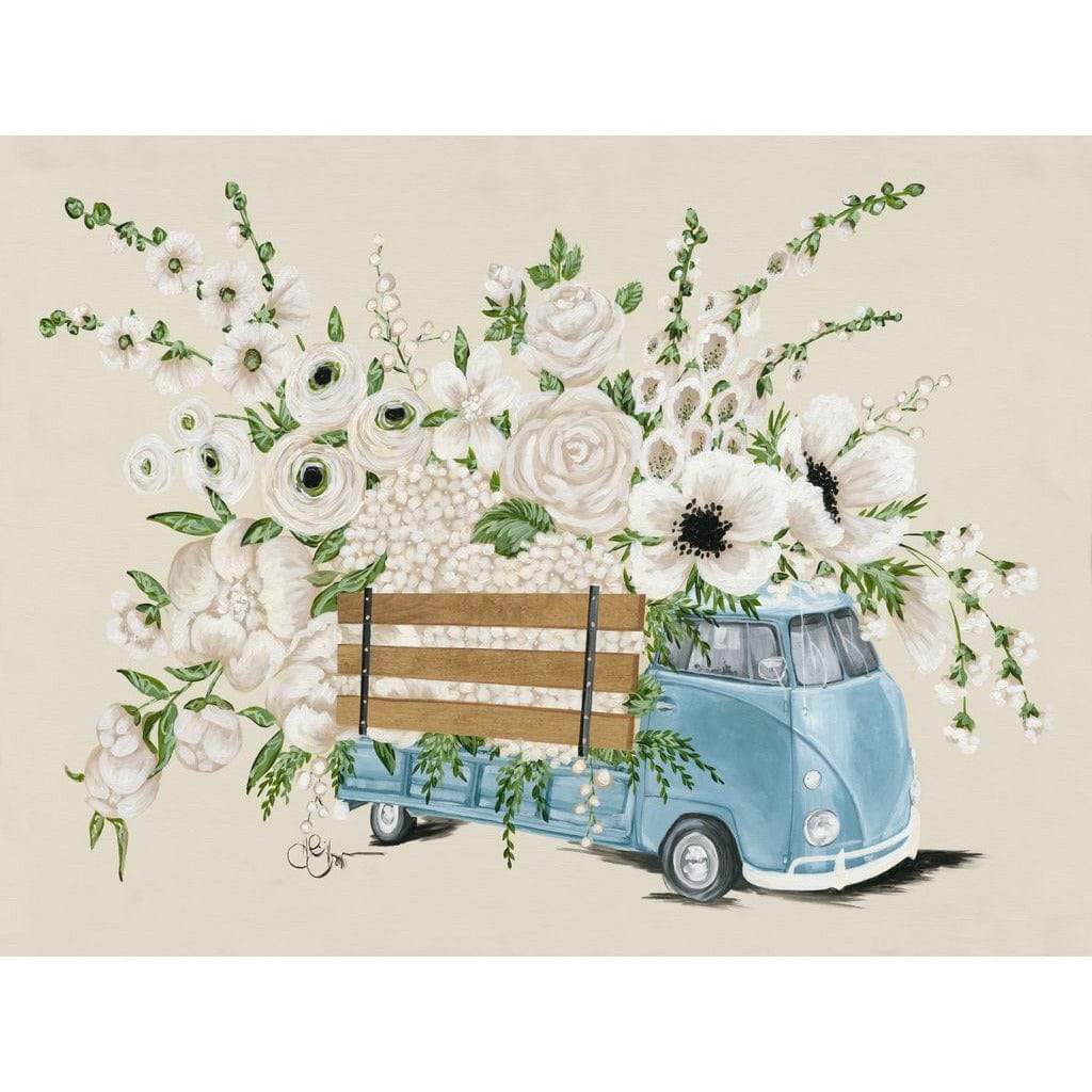 Penny Lane Publishing Vw Bus White By Hollihocks Art Art Print - 18 X 24