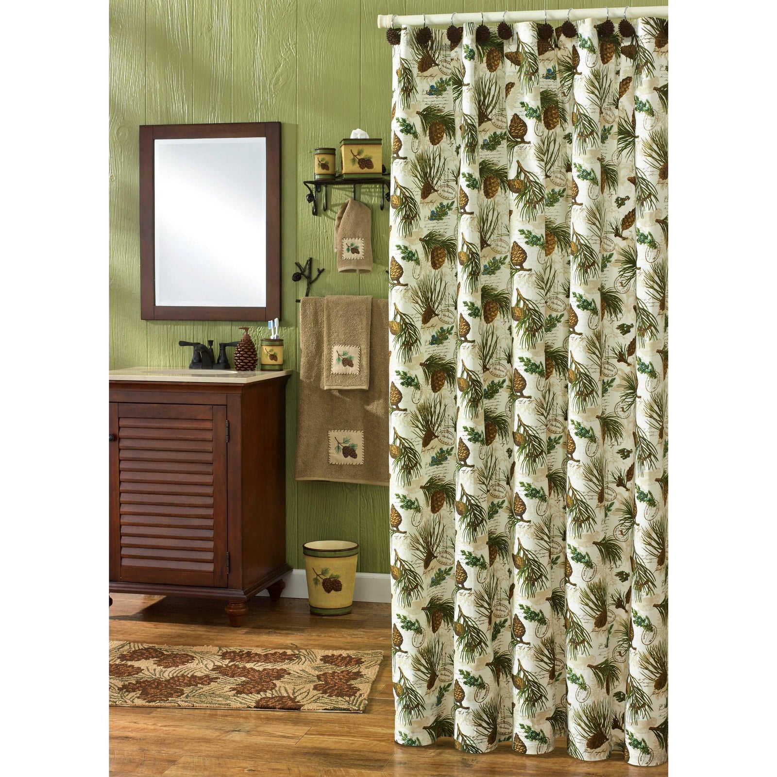 Walk In The Woods Shower Curtain-Park Designs-The Village Merchant
