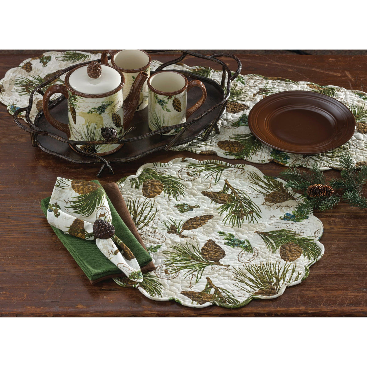 Walk In The Woods Table Runner 36&quot; Long-Park Designs-The Village Merchant
