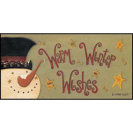 Warm Winter Wishes By Scherry Talbott Art Print - 3.5 X 7-Penny Lane Publishing-The Village Merchant