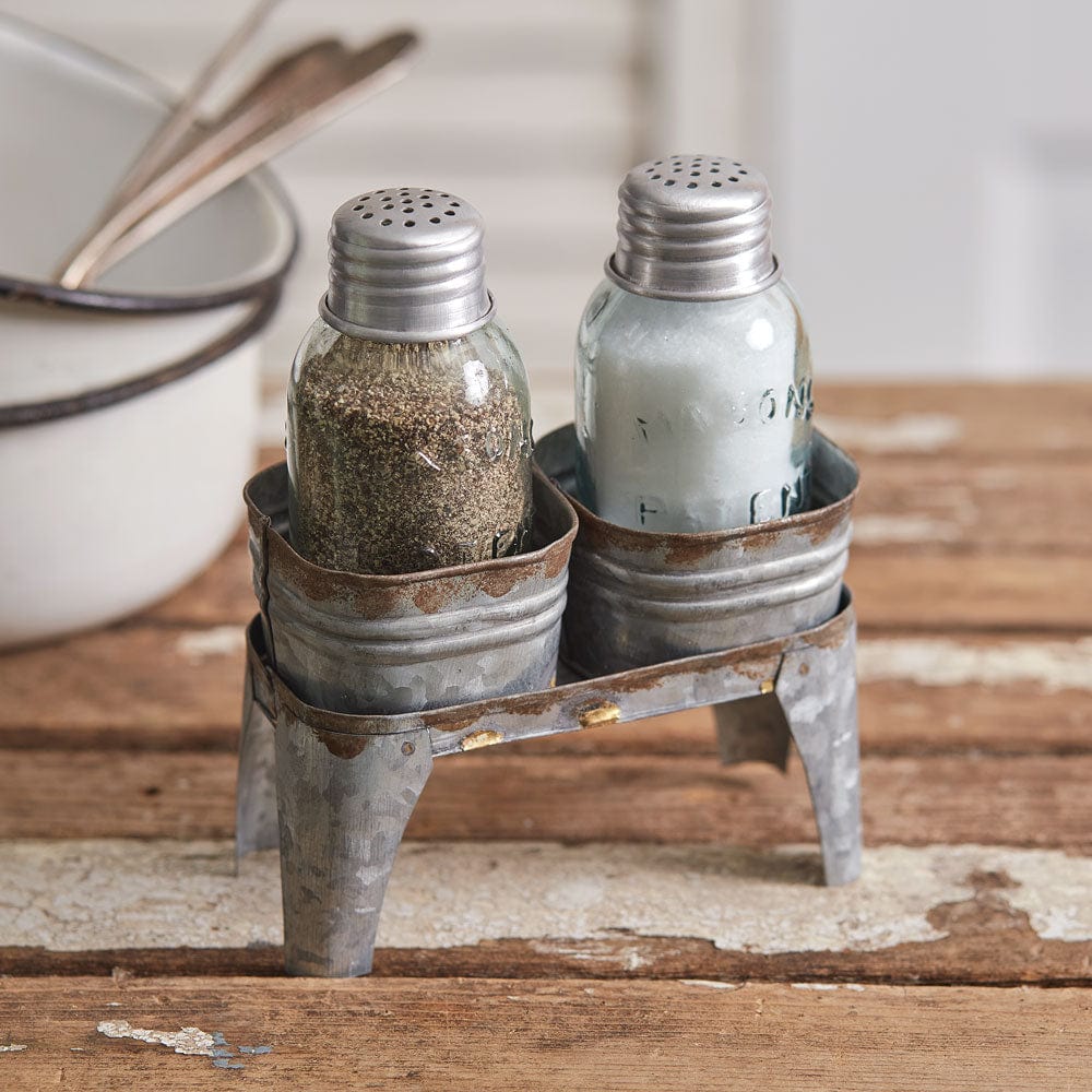 Wash Bin Salt & Pepper Shakers With Caddy-CTW Home-The Village Merchant