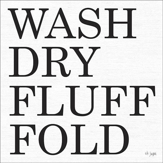 Wash-Dry-Fluff-Fold By Jaxn Blvd Art Print - 12 X 12-Penny Lane Publishing-The Village Merchant