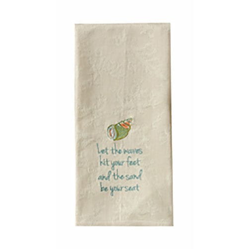 Waves Hit Feet Decorative Towel-Park Designs-The Village Merchant