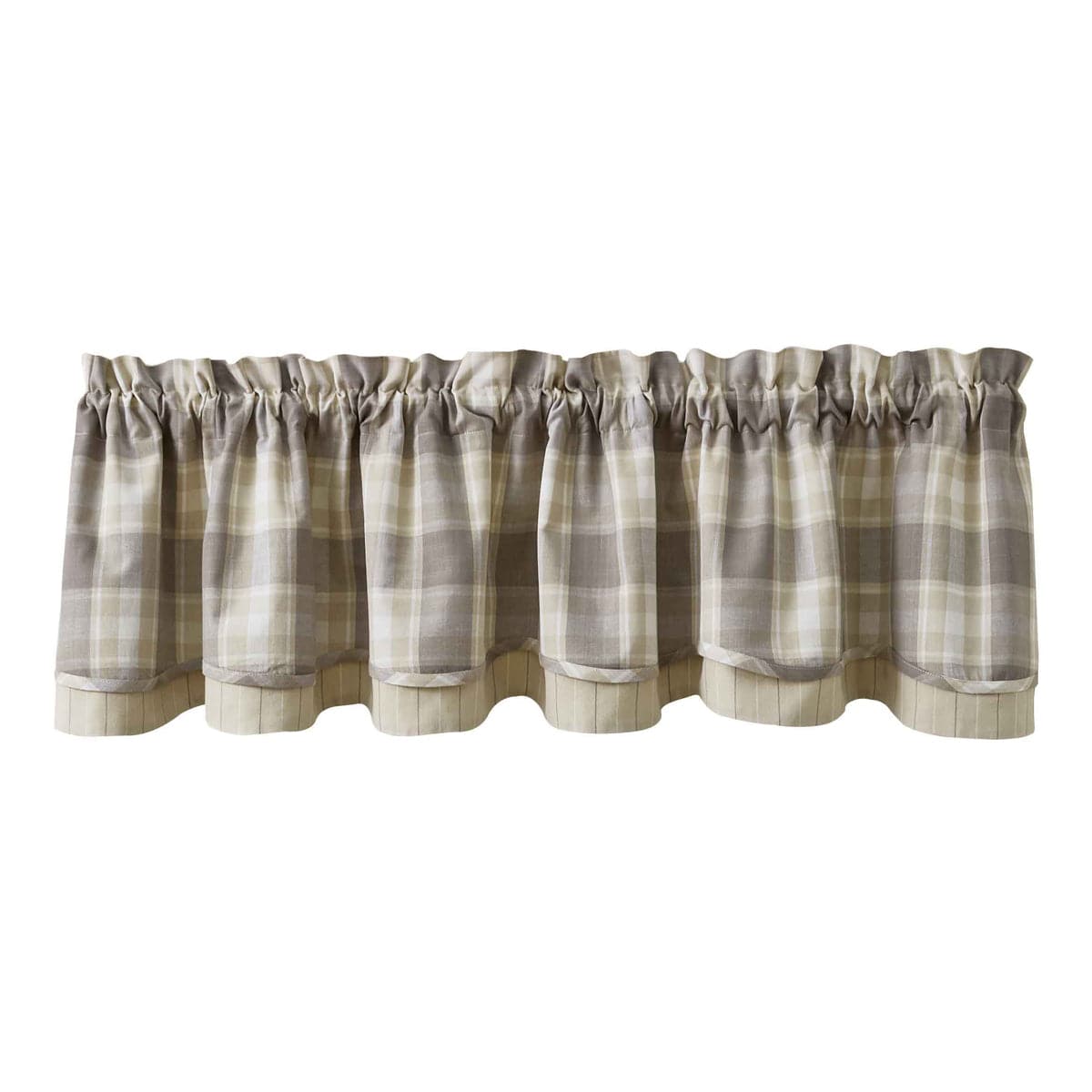 Weathered Oak Layered Valance Lined-Park Designs-The Village Merchant