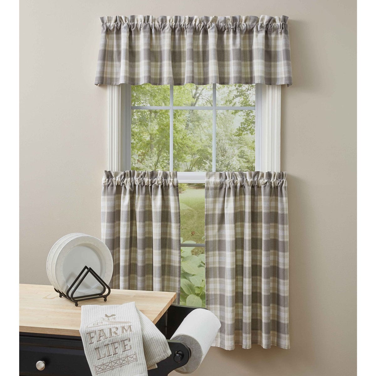 Weathered Oak Valance unlined-Park Designs-The Village Merchant