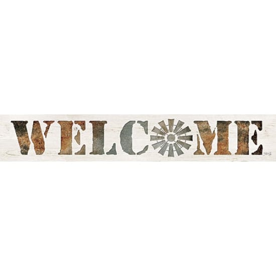 Penny Lane Publishing Welcome By Marla Rae Art Print - 4 X 24