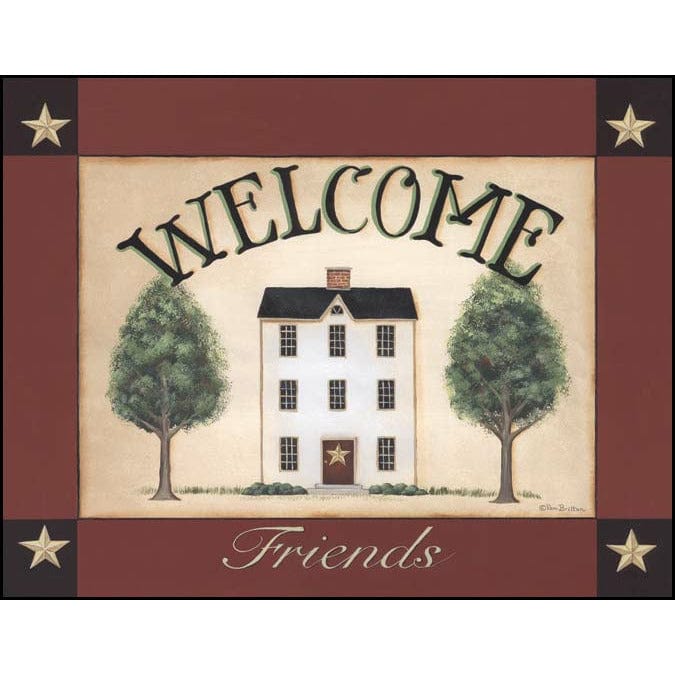 Welcome Friends By Pam Britton Art Print - 12 X 16-Penny Lane Publishing-The Village Merchant