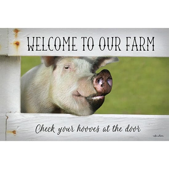 Welcome Pig By Lori Deiter Art Print - 12 X 18-Penny Lane Publishing-The Village Merchant