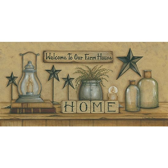 Welcome To Our Farm House By Mary Ann June Art Print - 9 X 18-Penny Lane Publishing-The Village Merchant