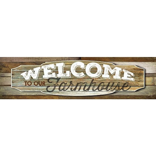 Penny Lane Publishing Welcome To Our Farmhouse By Marla Rae Art Print - 8 X 30