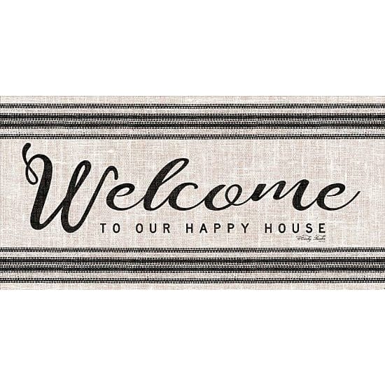 Penny Lane Publishing Welcome To Our Happy Home By Cindy Jacobs Art Print - 9 X 18