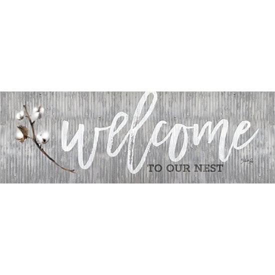 Penny Lane Publishing Welcome To Our Nest By Marla Rae Art Print - 8 X 24
