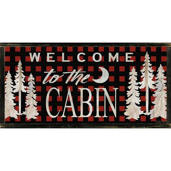Penny Lane Publishing Welcome To The Cabin By Cindy Jacobs Art Print - 12 X 24