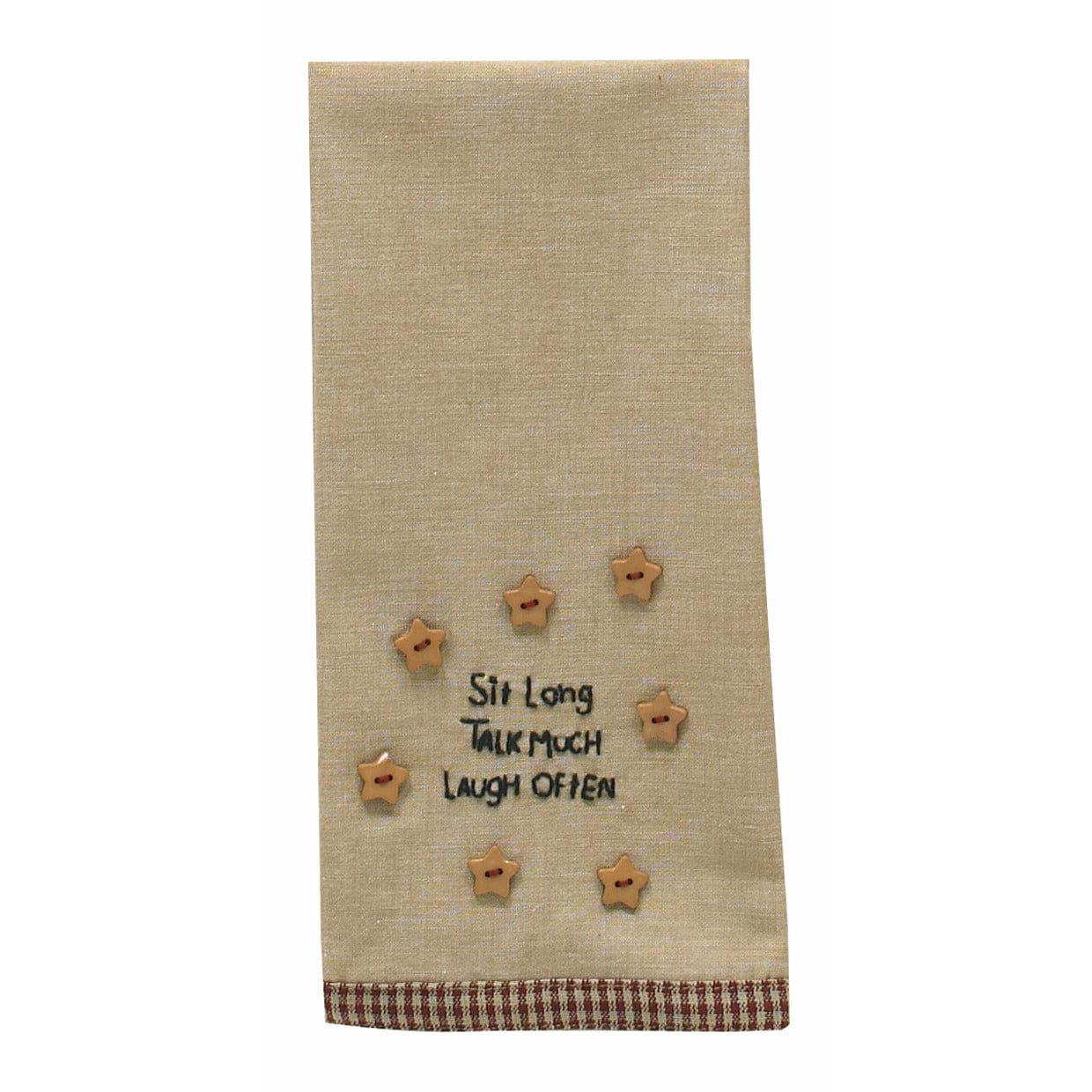 Western Sit Long, Talk Much, Laugh Often Decorative Towel-Park Designs-The Village Merchant
