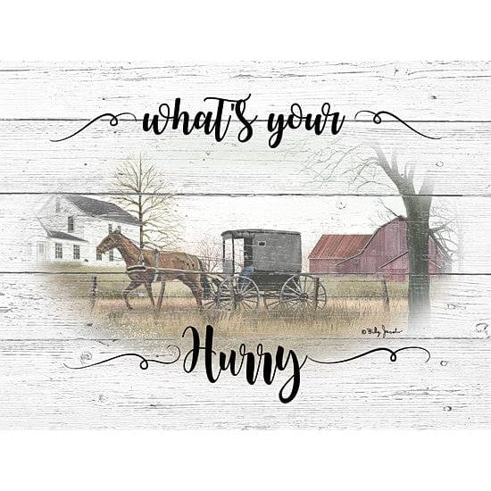 Penny Lane Publishing What's Your Hurry By Billy Jacobs Art Print - 12 X 16