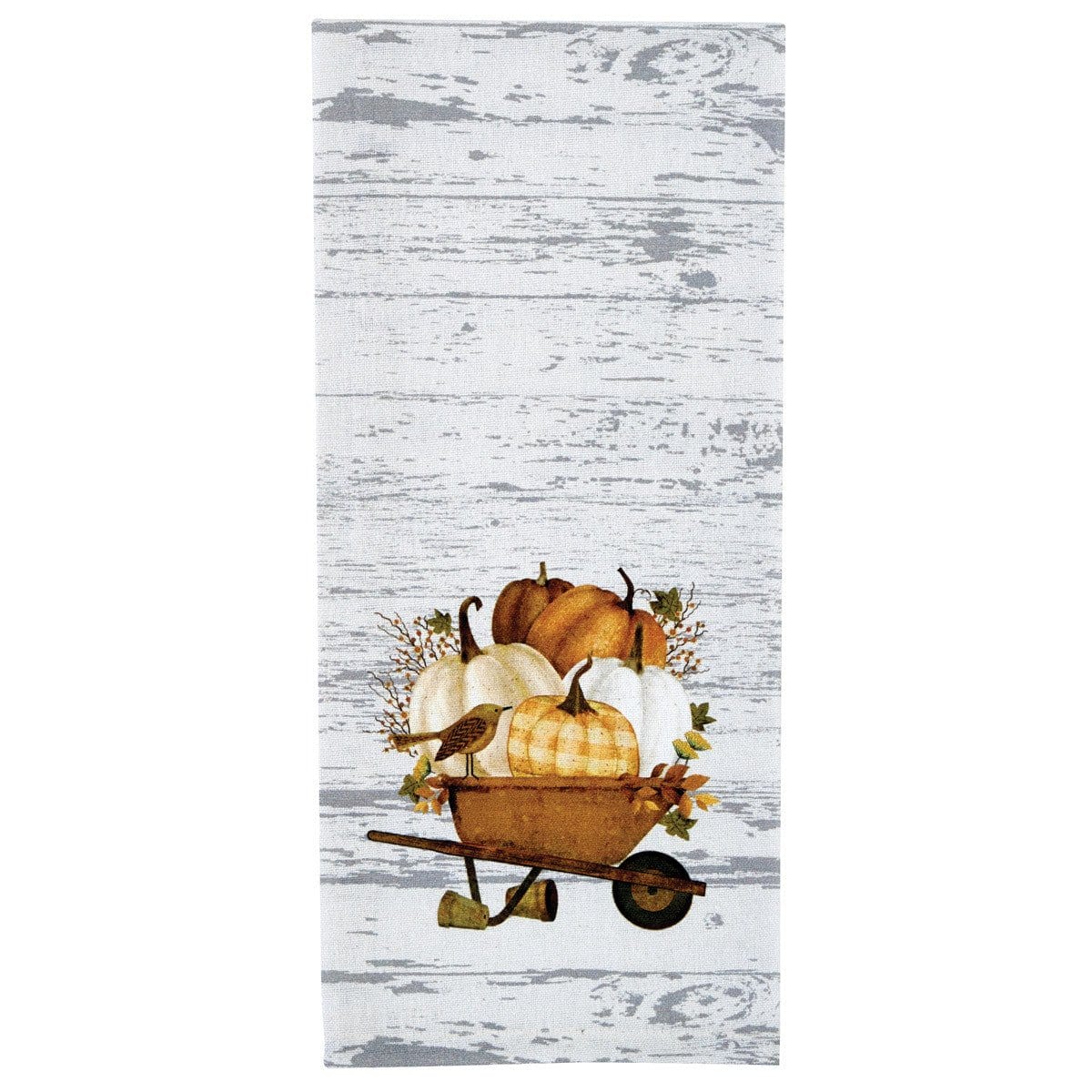 Wheelbarrow Gather Pumpkins Dishtowel-Park Designs-The Village Merchant