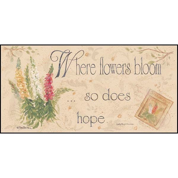 When Flowers Bloom By Pam Britton Art Print - 8 X 16-Penny Lane Publishing-The Village Merchant