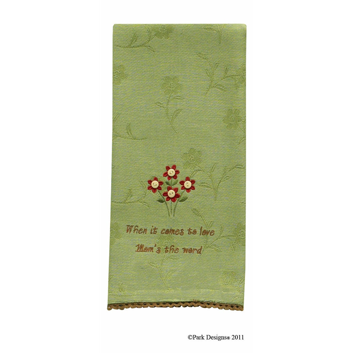 When It Comes To Love, Mom&#39;s The Word. Decorative Towel-Park Designs-The Village Merchant