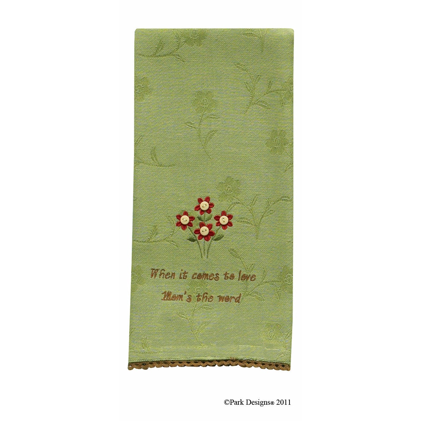 When It Comes To Love, Mom's The Word. Decorative Towel-Park Designs-The Village Merchant