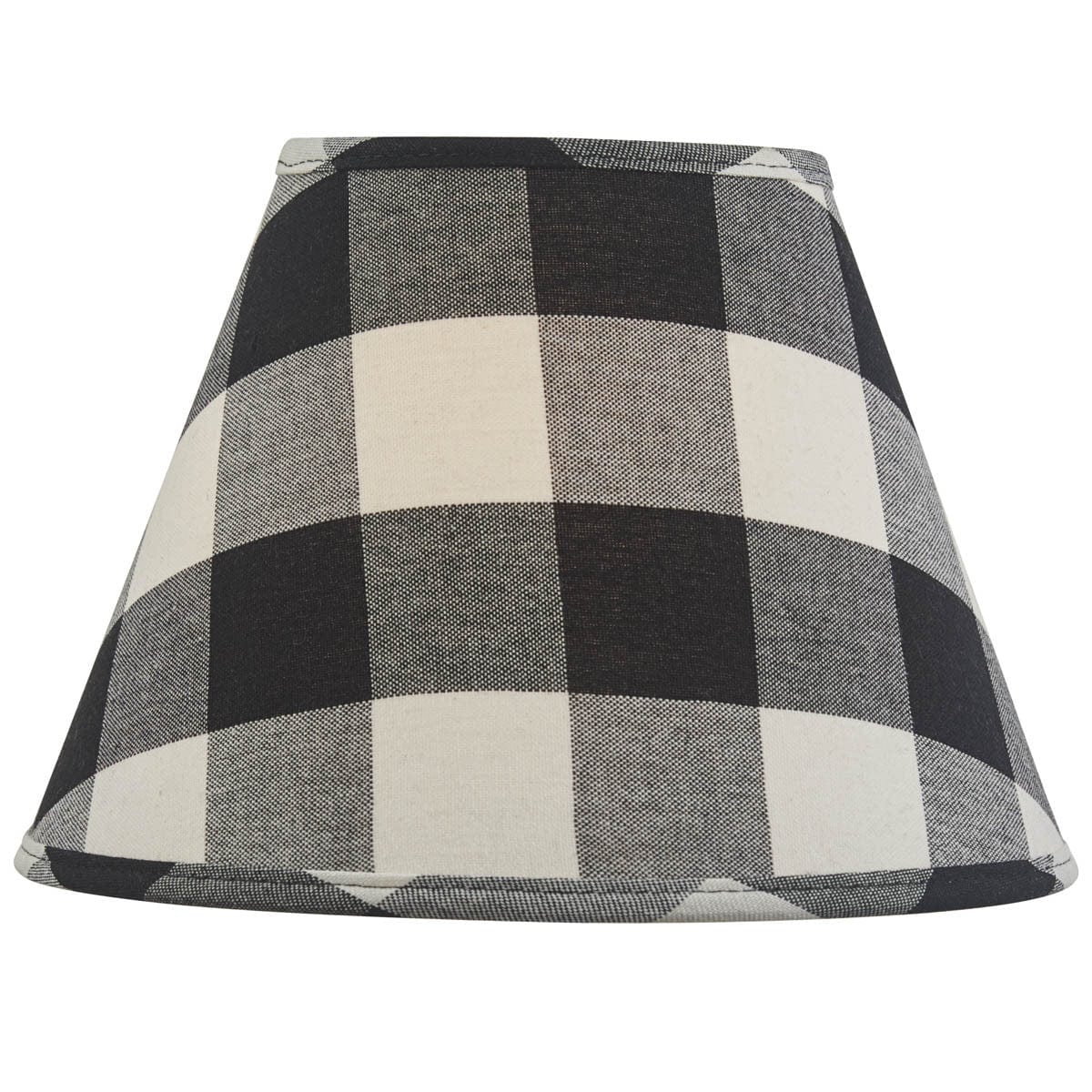 Wicklow Check in Black &amp; Cream Fabric Lamp Shade - 3 Sizes