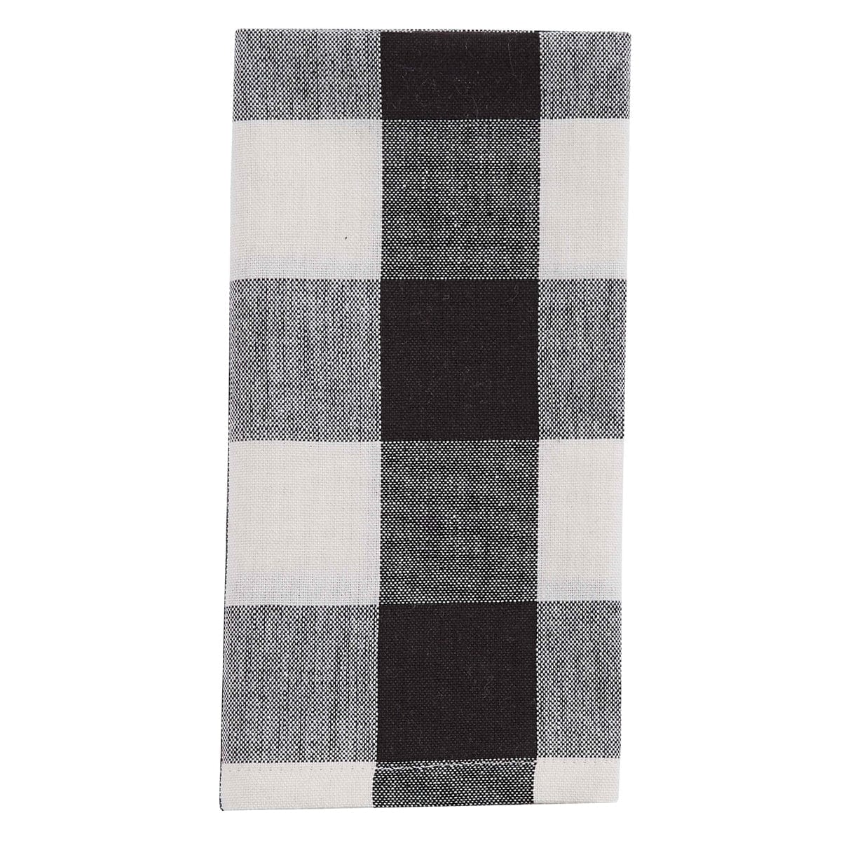 Wicklow Check in Black &amp; Cream Napkin-Park Designs-The Village Merchant