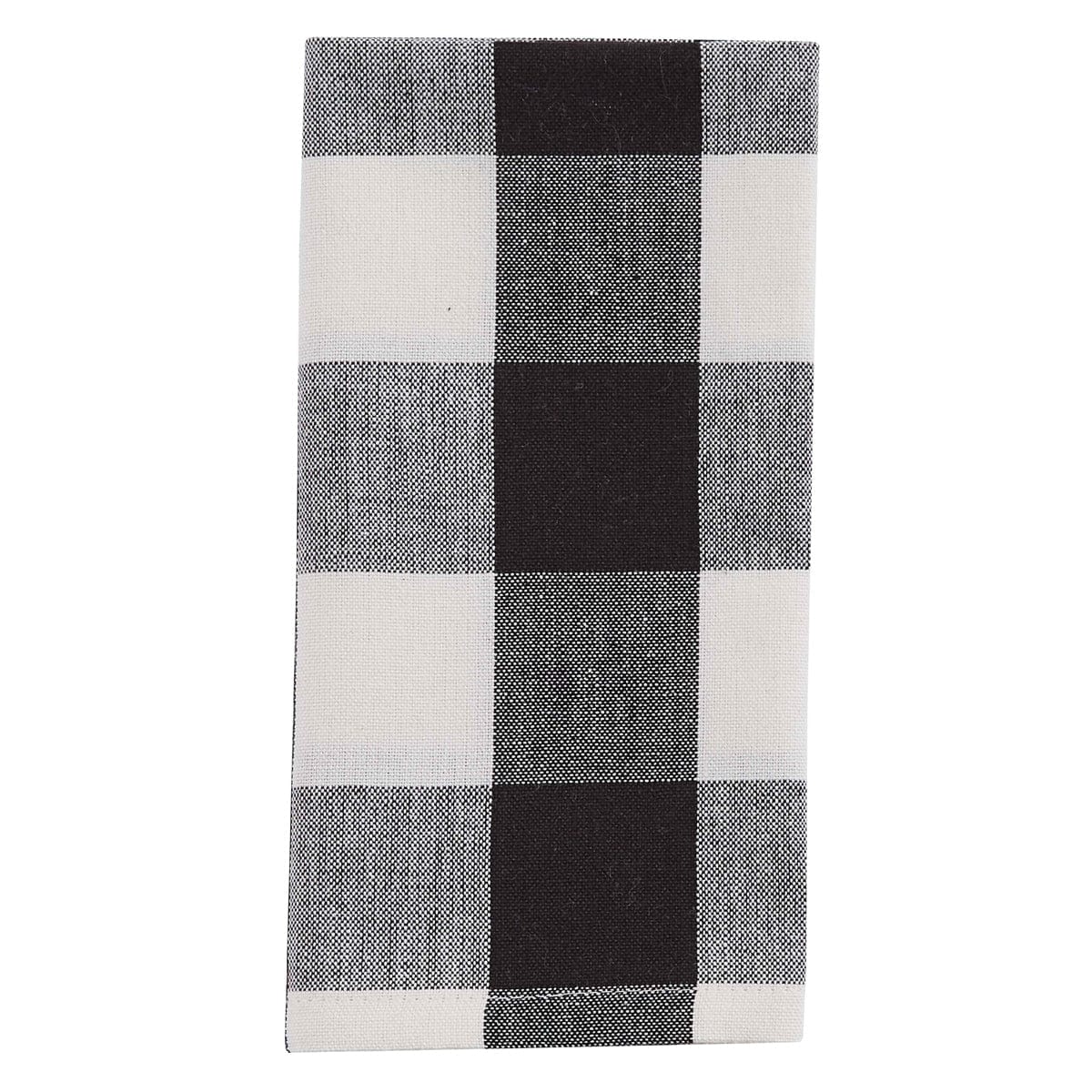 Wicklow Check in Black & Cream Napkin-Park Designs-The Village Merchant