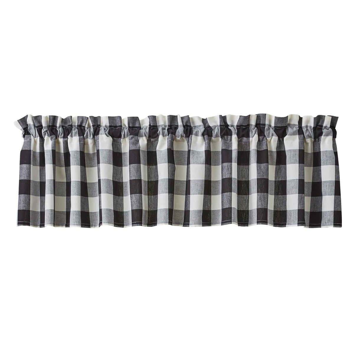 Wicklow Check in Black & Cream Valance Unlined-Park Designs-The Village Merchant