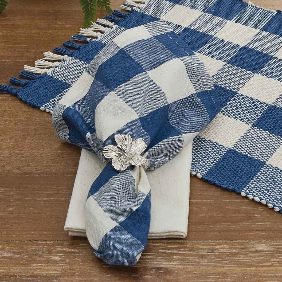 Wicklow Check in China Blue Napkin-Park Designs-The Village Merchant