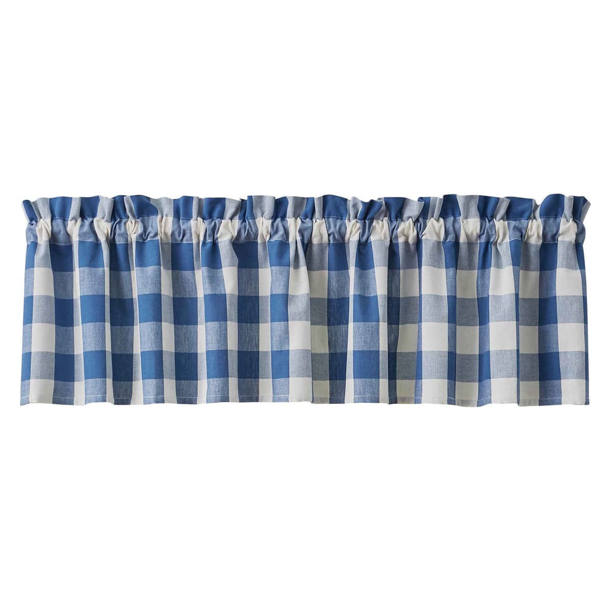 Wicklow Check in China Blue Valance Unlined-Park Designs-The Village Merchant