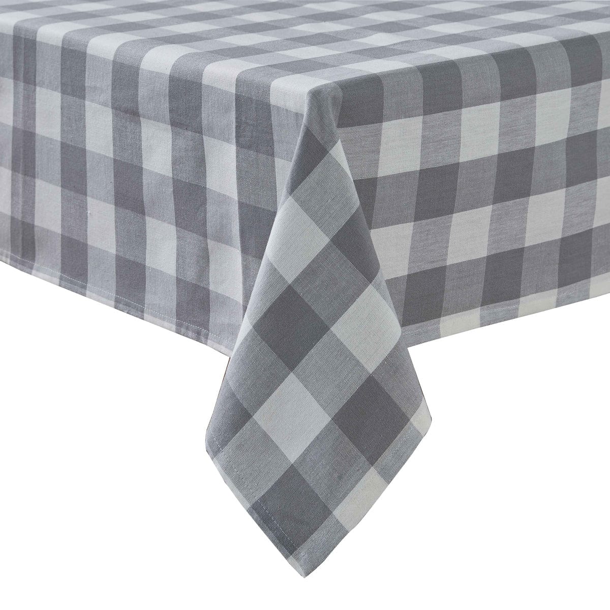 Wicklow Check in Dove Gray Tablecloth 54&quot; x 54&quot; Square-Park Designs-The Village Merchant