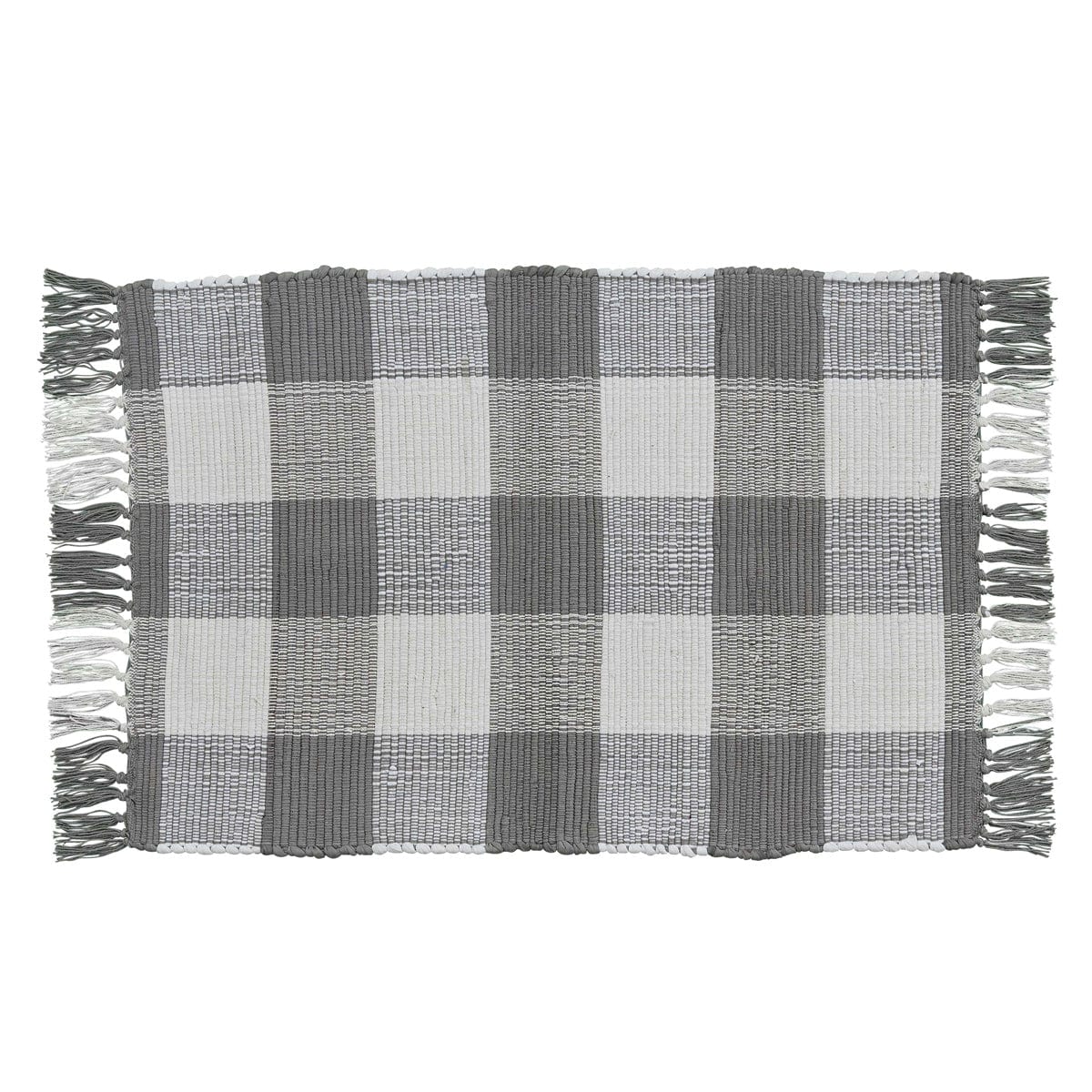 Wicklow Check in Dove Gray Woven rug 24&quot; x 36&quot; rectangle-Park Designs-The Village Merchant
